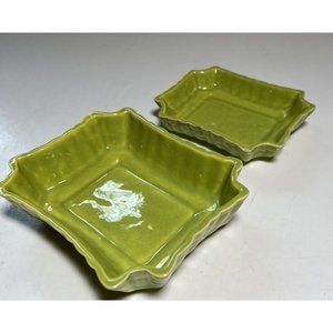 Trinket Dishes California Bamboo Pattern 2 Sizes 4.5x1.25" and 4.0x1.25 Inches
